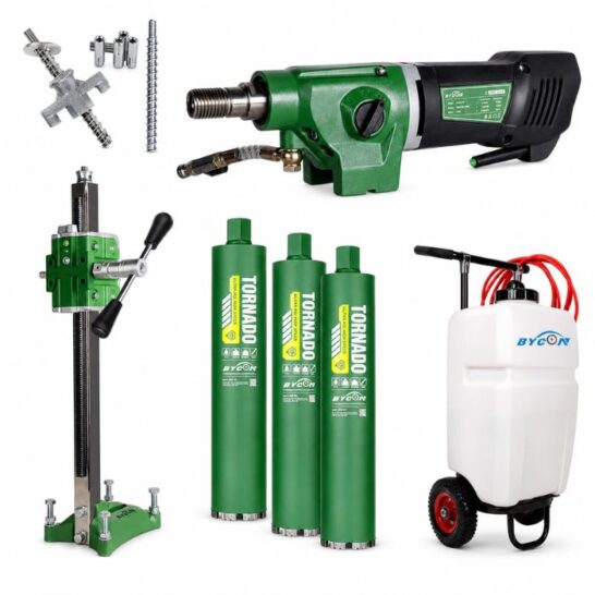 BYCON DMP-252B Statiefboorset | incl. HULK-252 statief, watertank & 3 boren BYCON DMP-252B Statiefboorset | incl. HULK-252 statief, watertank & 3 boren