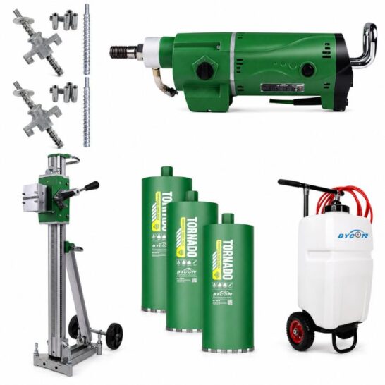 BYCON DMP-500 Statiefboorset | incl. DSP-500 statief, watertank & 3 boren BYCON DMP-500 Statiefboorset | incl. DSP-500 statief, watertank & 3 boren