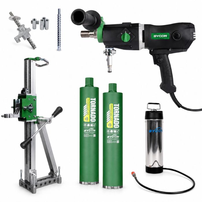 BYCON DMP-132P Natboorset PRO | incl. DSP-162 statief & 2 diamantboren