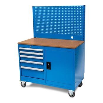Huvema K8225 mobiele werkbank met gereedschap en opbergbakken
