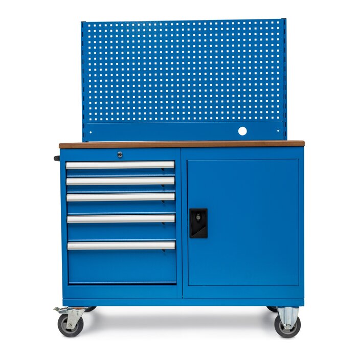 Huvema K8225 mobiele werkbank met gereedschapswand