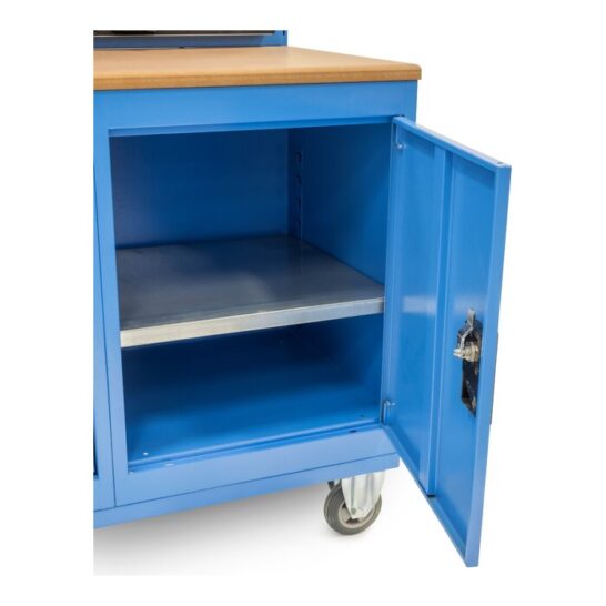Huvema K8030 werkbank met MDF werkblad en geperforeerde wand