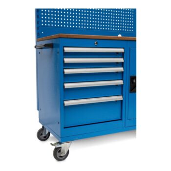 Huvema K8225 mobiele werkbank zijaanzicht