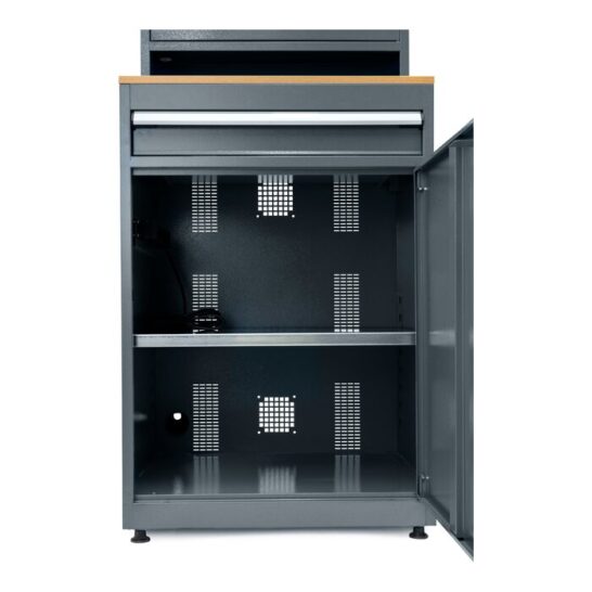 Huvema K7340G computerkast achteraanzicht met ventilatieopeningen