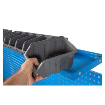 Plaatsing van KA-150 bakjes op de Huvema K3260 gereedschapswand