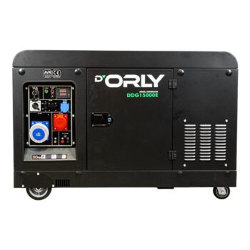 D'Orly Diesel Aggregaat 16kVA DDG15000E Geluidsgedempt AVR Generator 1326cc 4-takt Tweecilinder | 2x230V & 1x400V