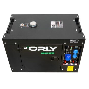 D'Orly Diesel Aggregaat 6.5kVA DDG6500E Geluidsgedempt AVR Generator 498cc 4-takt | 3x230V 16A - Afbeelding 5
