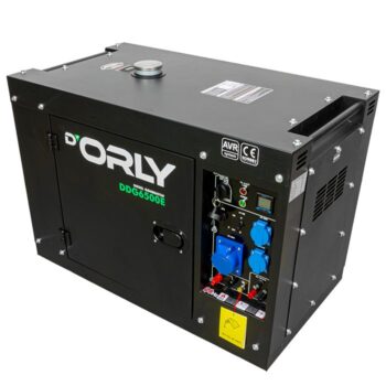D'Orly Diesel Aggregaat 6.5kVA DDG6500E Geluidsgedempt AVR Generator 498cc 4-takt | 3x230V 16A - Afbeelding 8
