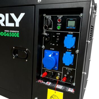 D'Orly Diesel Aggregaat 6.5kVA DDG6500E Geluidsgedempt AVR Generator 498cc 4-takt | 3x230V 16A - Afbeelding 9
