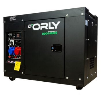 D'Orly Diesel Aggregaat 10kVA DDG10000E Geluidsgedempt AVR Generator 761cc 4-takt | 230V 32A & 400V 32A - Afbeelding 3