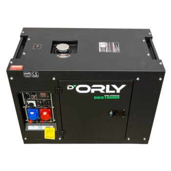 D'Orly Diesel Aggregaat 10kVA DDG10000E Geluidsgedempt AVR Generator 761cc 4-takt | 230V 32A & 400V 32A - Afbeelding 7