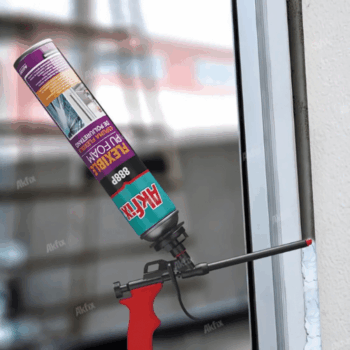 Achterzijde AKFIX 888P Flexfoam Gun wit 750 ml