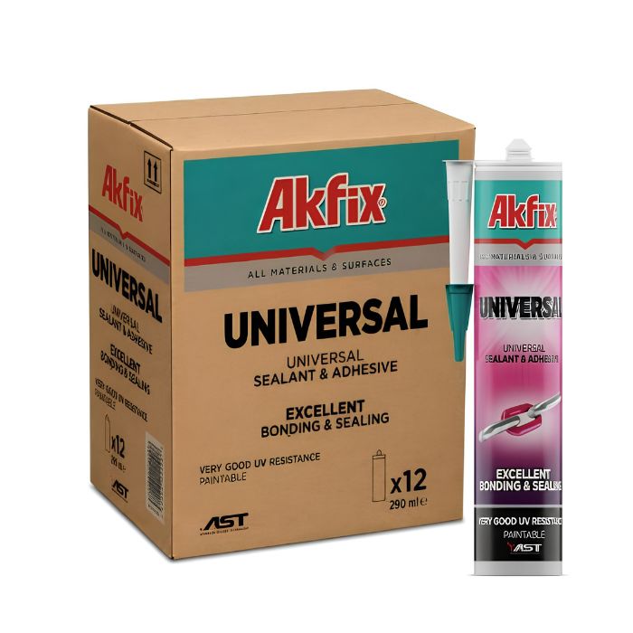 Akfix MS Universal MS Polymeer Lijmkit Wit 290ML