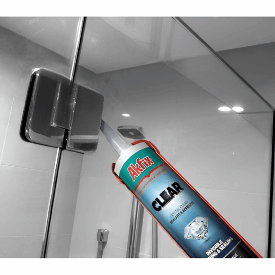 AKFIX Clear AST transparante hybride lijm- en afdichtingskit 290 ml