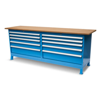 Huvema K3640 werkbank met tien laden