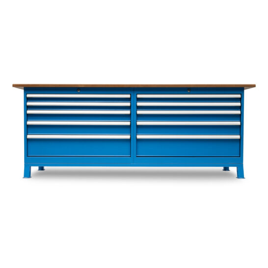 Huvema K3640 werkbank 220 x 60 cm met MDF werkblad