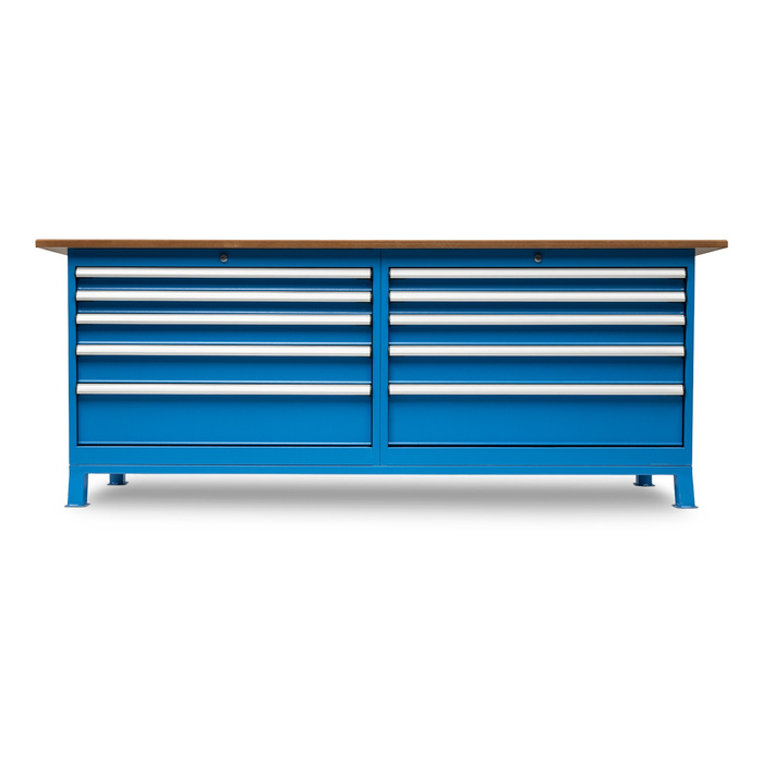 Huvema K3640 werkbank 220 x 60 cm met MDF werkblad