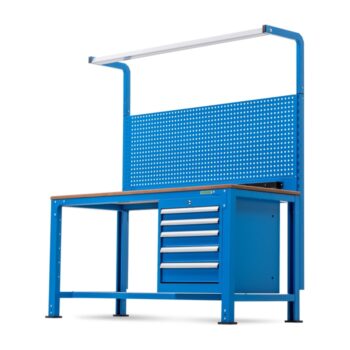 Huvema K3655 werkbank schuin van links