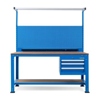 Huvema K3770 werktafel 170 x 70 cm met TL-verlichting en MDF werkblad