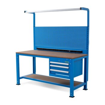 Huvema K3770 Werktafel 170 x 70 cm met TL-verlichting en MDF Werkblad - Afbeelding 4