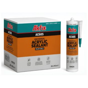 AKFIX AC605 Acrylaatkit Wit 310 ml – 24 stuks
