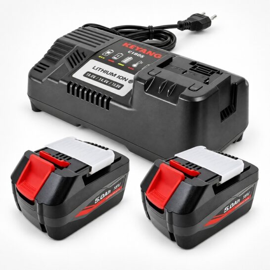 KEYANG 18V 5.0Ah Accuset met 2 Accu’s en Oplader