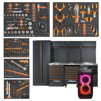 Beta C45PRO 2.0 X Werkplaatsinrichting met 268-delig assortiment + gratis JBL PartyBox 320