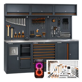 Beta C45PRO 2.0 AX Werkplaatsinrichting met 157-delig assortiment + gratis JBL PartyBox 320