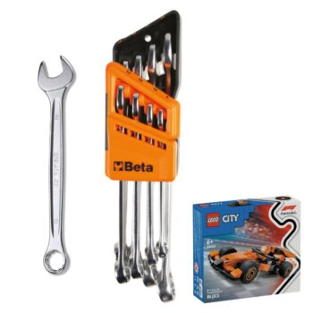 Beta 42/SC8 Ringsteeksleutelset 8-delig met houder + gratis LEGO McLaren