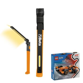 Beta 1838SLIM Oplaadbare 3-LED Inspectielamp + gratis LEGO McLaren