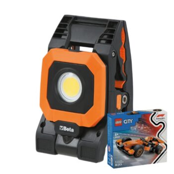 Beta 1838CLAMP Oplaadbare LED Werklamp met Klem 1600 lm + gratis LEGO McLaren