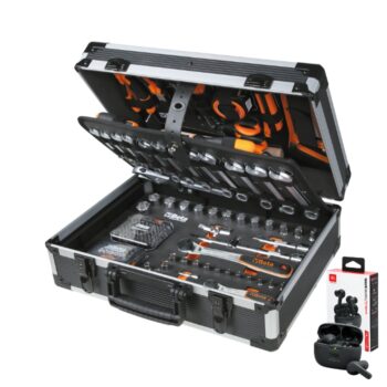 Beta BW 2056E Gereedschapskoffer met 163-delig assortiment + gratis JBL Wave Beam