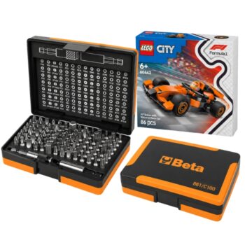 Beta 861/C100 Bitset 98 bits met 2 bithouders + gratis LEGO McLaren