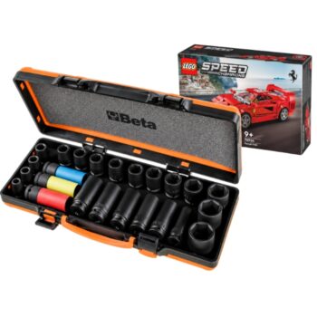 Beta 720/C24 Slagdoppenset 1/2" 24-delig + gratis LEGO Ferrari F40